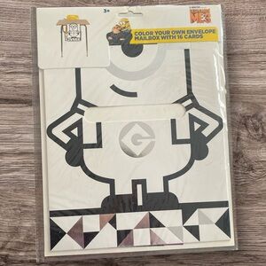 Valentines Day - Color You Own Envelope Mailbox with 16 Exchange Cards -Set of 2